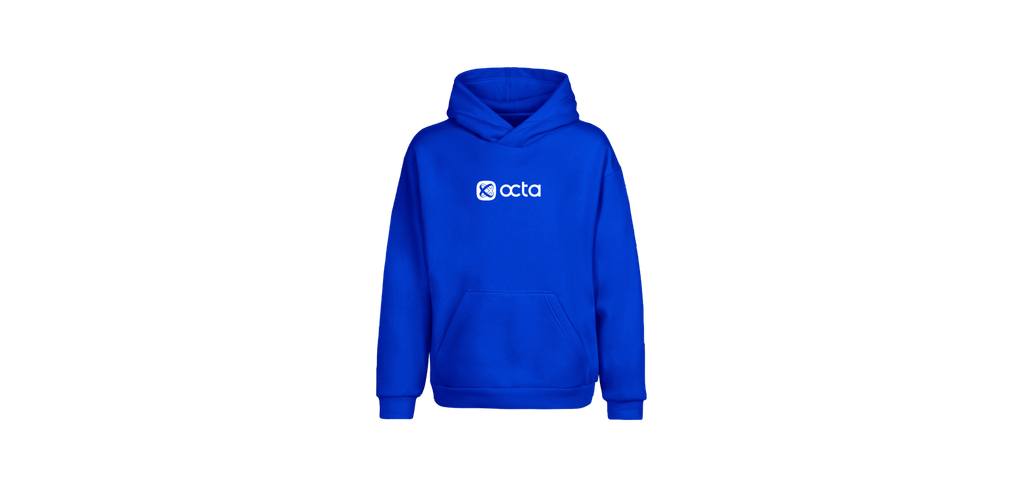Hoodie blue basic (S)